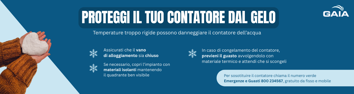 Gelo dei contatori: come proteggerli